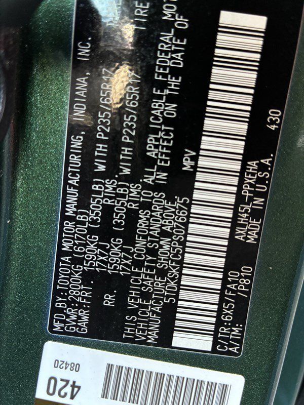 Used 2023 Toyota Sienna LE AWD/4WD image 24