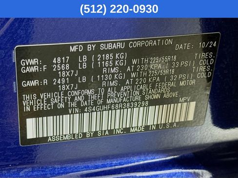 Certified 2024 Subaru Crosstrek 2.5i Sport w/ Crosstrek Mirror Package image 41