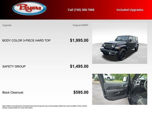 Used 2025 Jeep Wrangler Unlimited Sahara w/ Safety Group AWD/4WD image 5