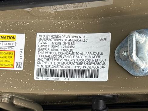 New 2026 Honda Civic Sport image 28