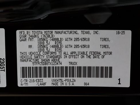 New 2026 Toyota Tundra TRD Pro image 36