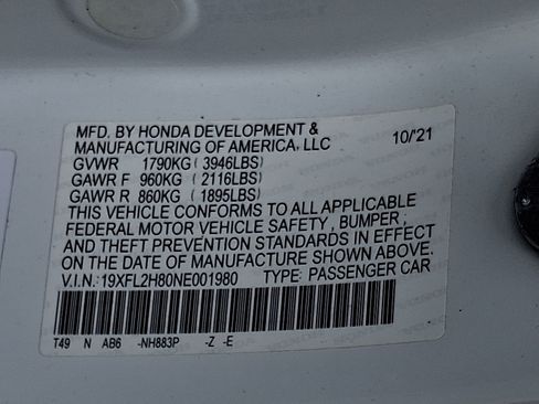 Used 2022 Honda Civic Sport image 28