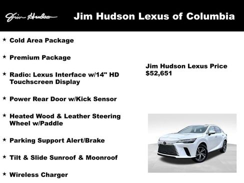 Used 2023 Lexus RX 350 Premium w/ Cold Area Package image 3