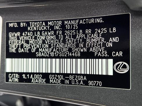 New 2025 Lexus ES 350 w/ Premium Package image 27