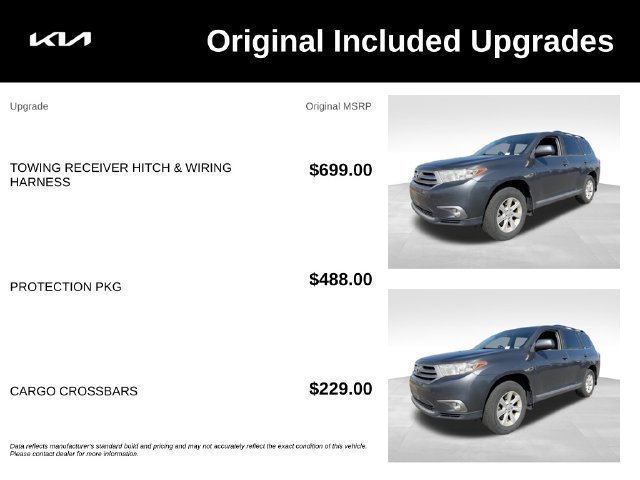 Used 2013 Toyota Highlander Plus w/ Protection Pkg AWD/4WD image 2