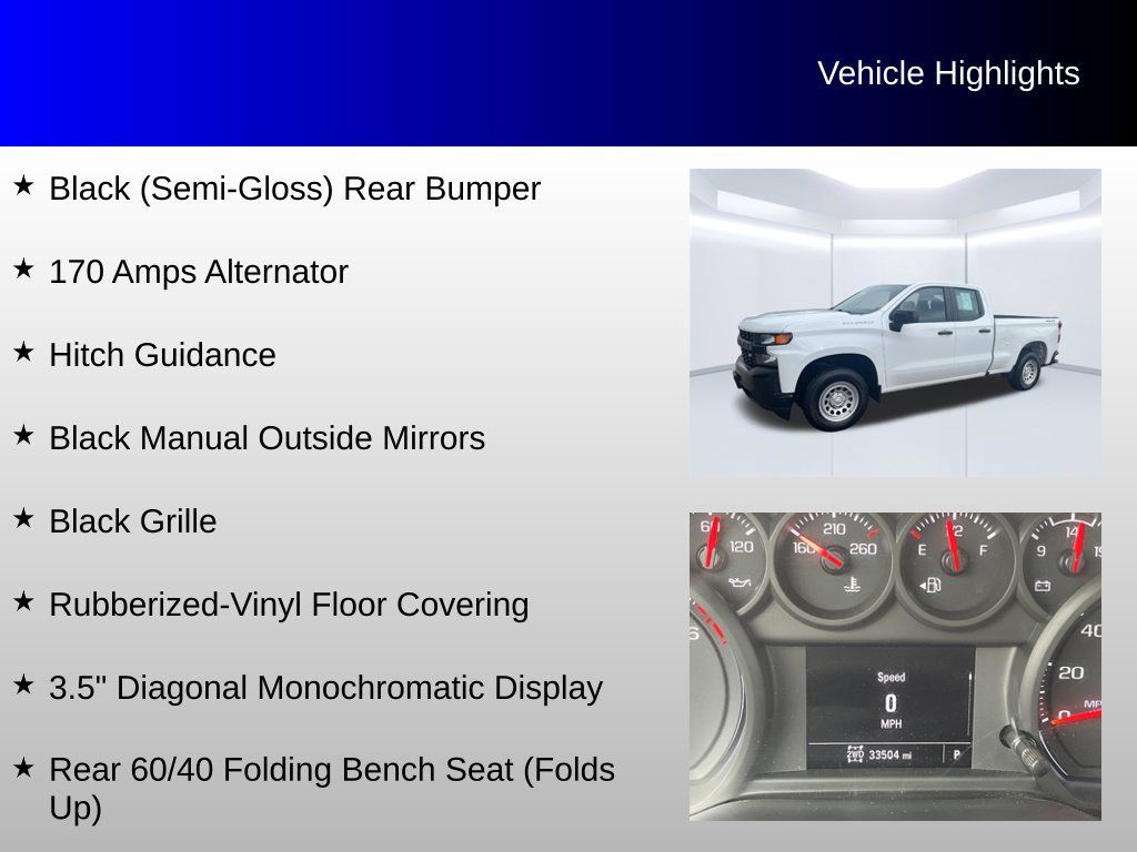Used 2020 Chevrolet Silverado 1500 W/T w/ Trailering Package AWD/4WD image 20