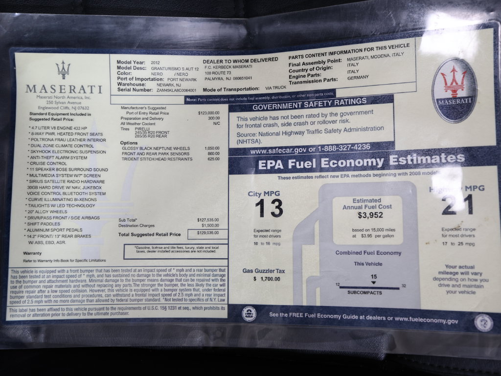 Used 2012 Maserati GranTurismo S RWD image 22