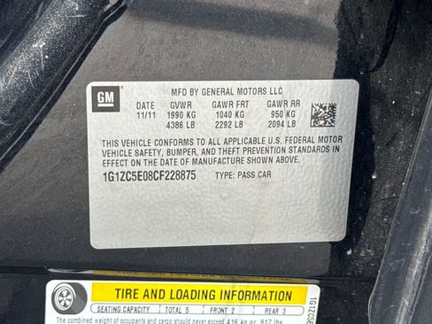 Used 2012 Chevrolet Malibu LT w/ Power Convenience Package image 30