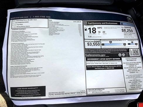 New 2025 Land Rover Range Rover Long Wheelbase SE image 12