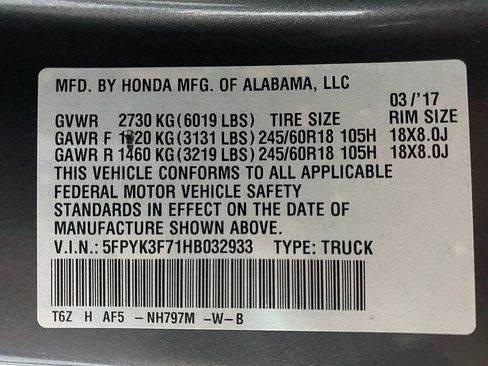 Used 2017 Honda Ridgeline RTL-E image 28