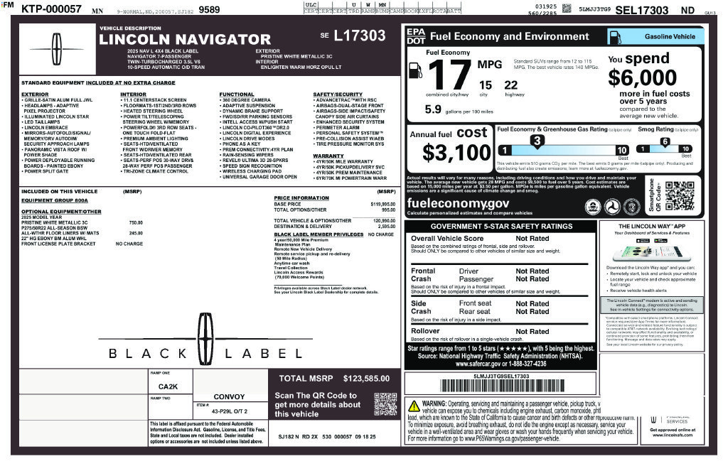 New 2025 Lincoln Navigator L Black Label AWD/4WD image 2