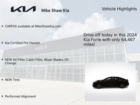 Certified 2024 Kia Forte LXS FWD image 9