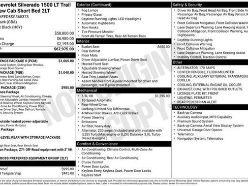 Used 2025 Chevrolet Silverado 1500 LT Trail Boss w/ Convenience Package II AWD/4WD image 16