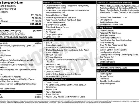 Used 2023 Kia Sportage X-Line w/ X-Line Premium Package AWD/4WD image 38