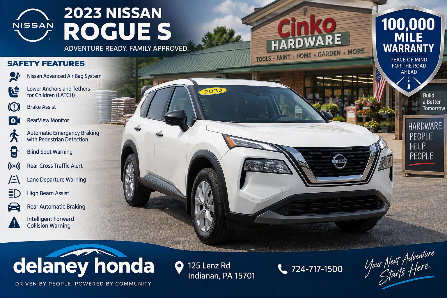 Used 2023 Nissan Rogue S AWD/4WD image 2