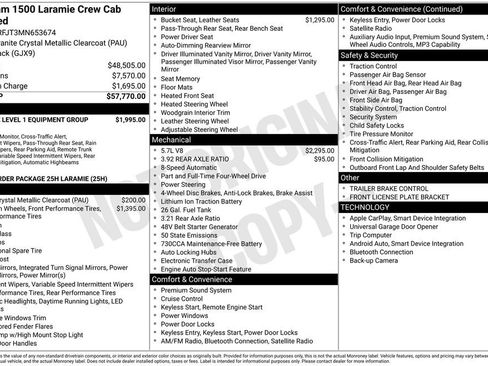Used 2021 RAM 1500 Laramie AWD/4WD image 2