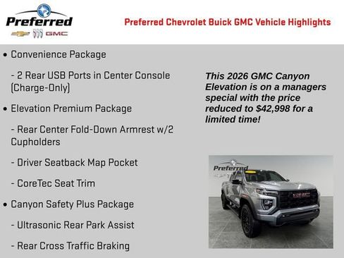 Used 2026 GMC Canyon Elevation w/ Convenience Package image 6