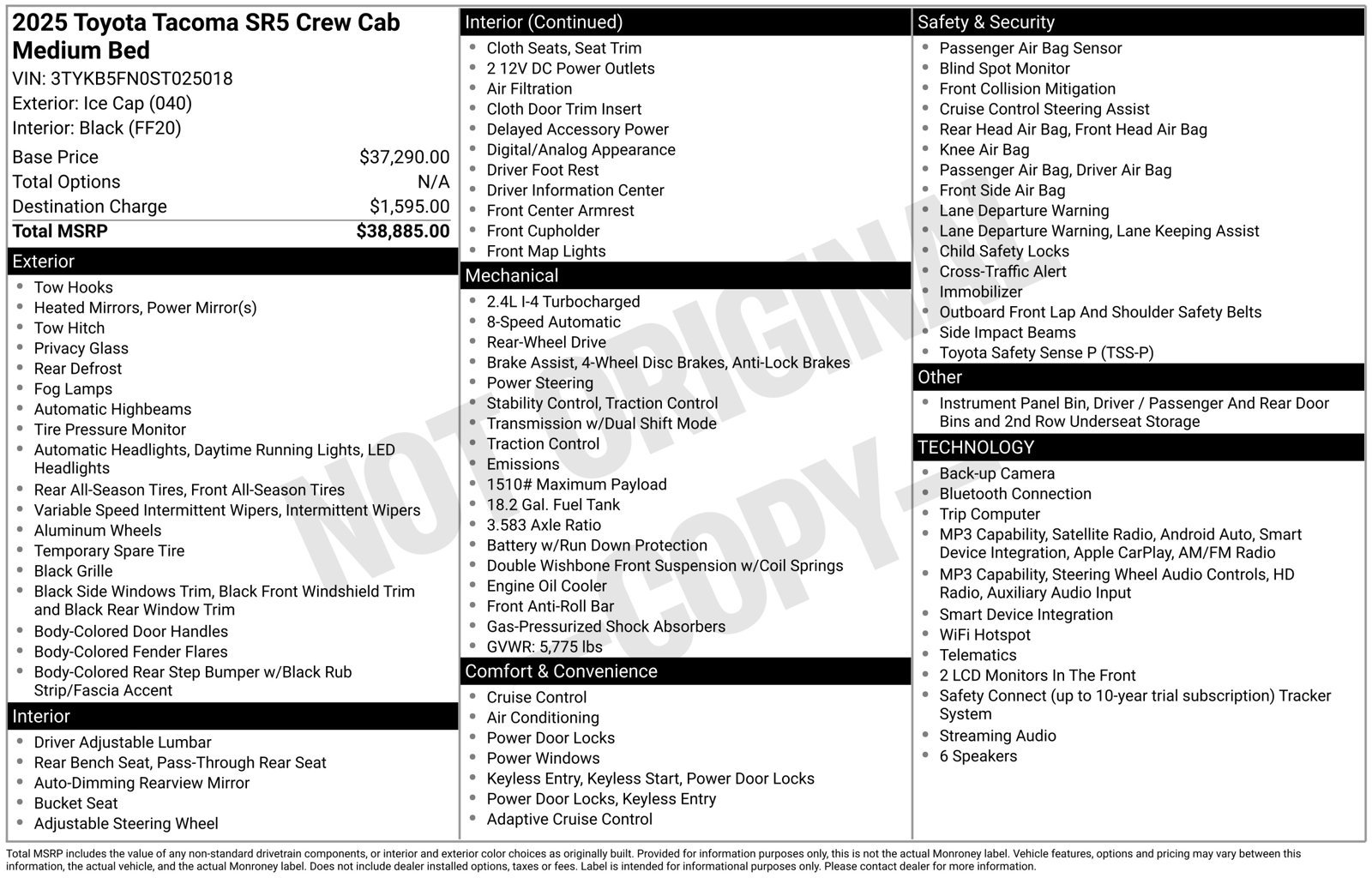 Used 2025 Toyota Tacoma SR5 RWD image 47