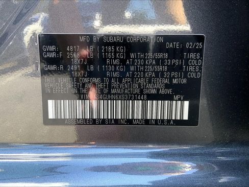 Certified 2025 Subaru Crosstrek 2.5i Limited AWD/4WD image 33