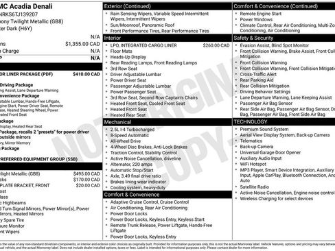 Used 2026 GMC Acadia Denali w/ LPO, Floor Liner Package AWD/4WD image 28