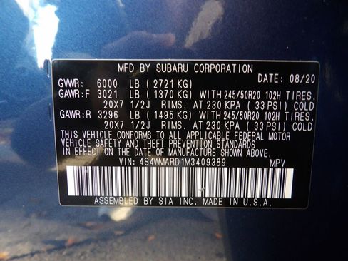 Used 2021 Subaru Ascent Touring w/ Popular Package #2A image 36