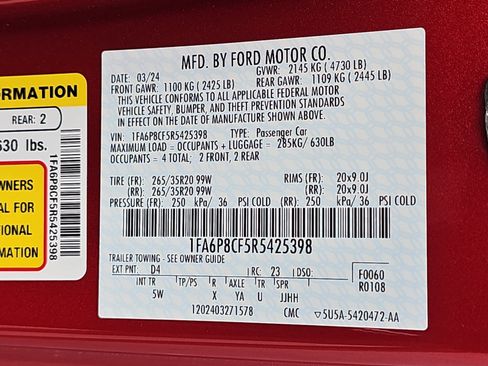 Used 2024 Ford Mustang GT Premium RWD image 34