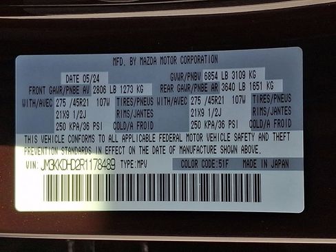 Used 2024 MAZDA CX-90 3.3 Turbo w/ Premium Package image 28