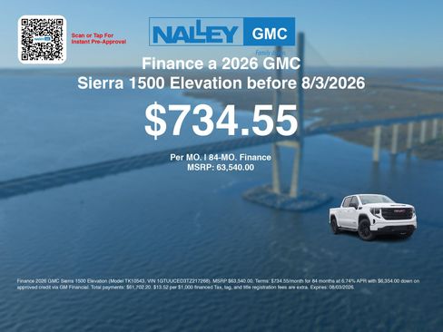 New 2026 GMC Sierra 1500 Elevation w/ X31 Off-Road Package AWD/4WD image 7