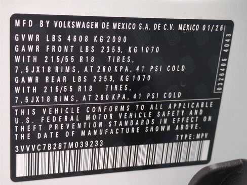 New 2026 Volkswagen Taos SE image 24