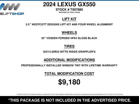 Used 2024 Lexus GX 550 550 Luxury image 2
