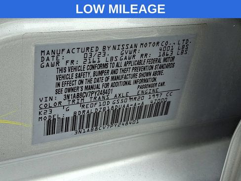 Used 2023 Nissan Sentra SV w/ All-Weather Package FWD image 27
