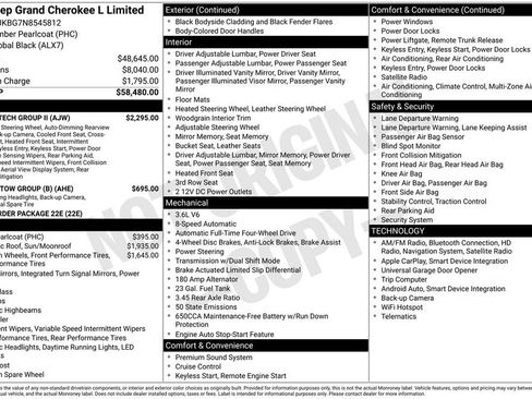 Used 2022 Jeep Grand Cherokee L Limited w/ Luxury Tech Group II AWD/4WD image 4