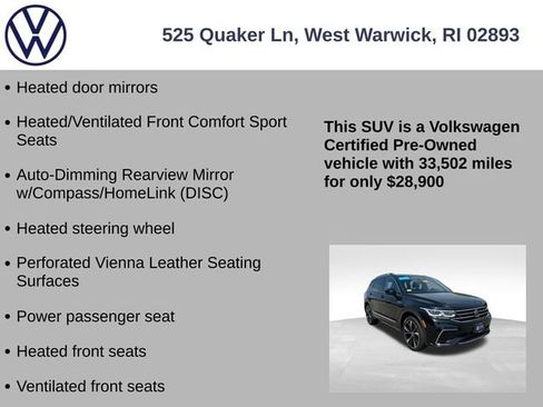 Certified 2023 Volkswagen Tiguan SEL R-Line AWD/4WD image 19