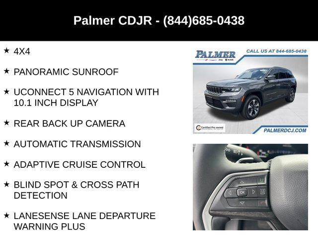 Certified 2024 Jeep Grand Cherokee Limited 4xe w/ Trailer Tow Package AWD/4WD image 6