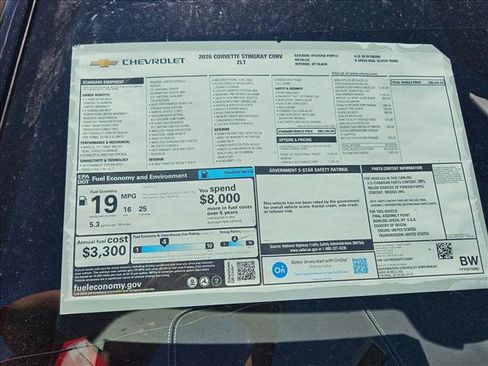 New 2026 Chevrolet Corvette Stingray Preferred Conv w/ Stealth Interior Trim Package image 18