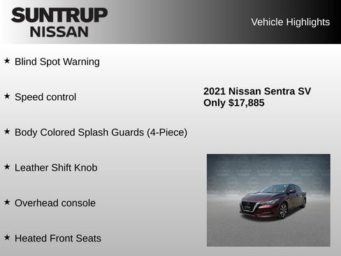 Used 2021 Nissan Sentra SV w/ SV Premium Package FWD image 16