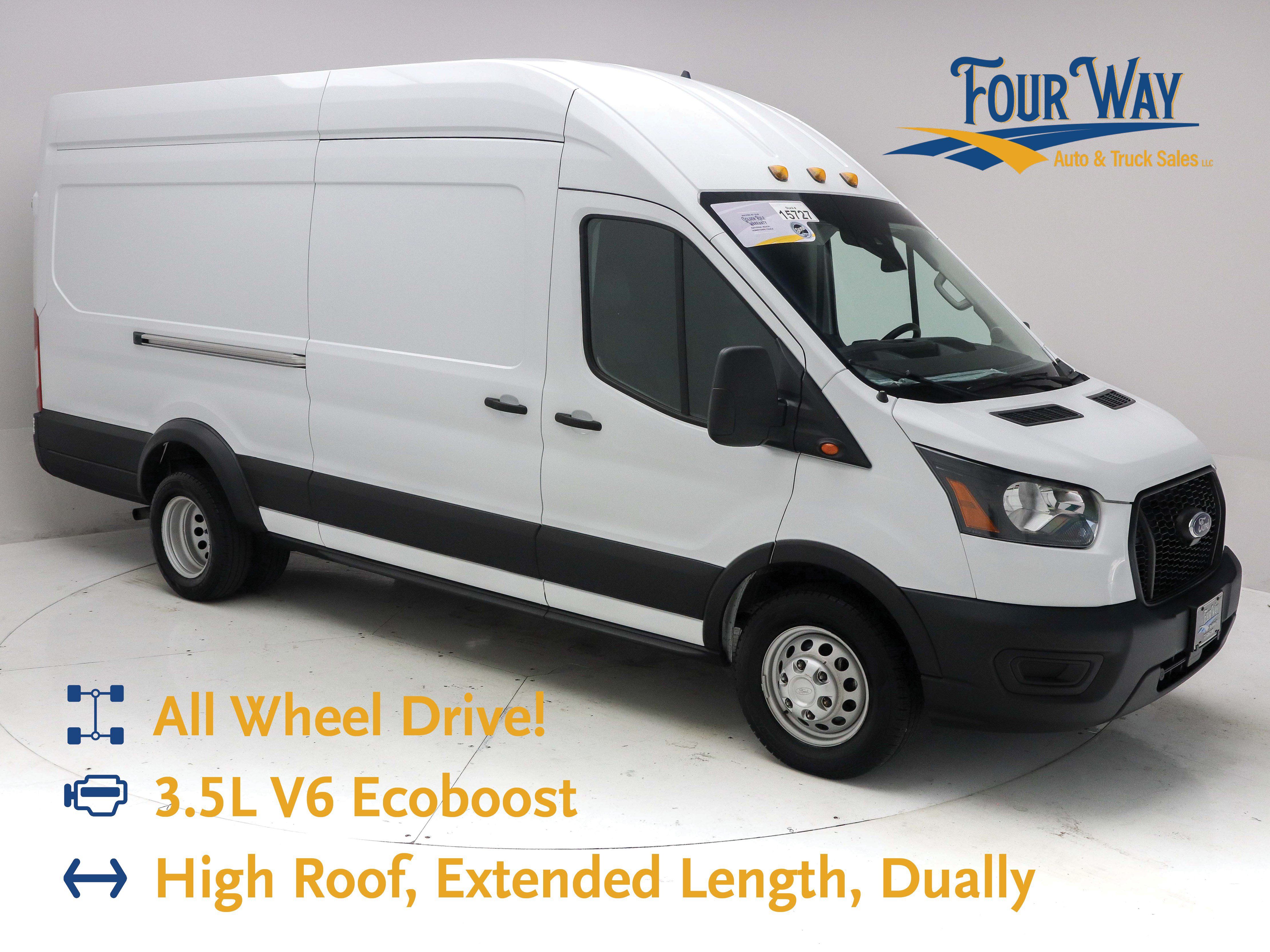 Used 2022 Ford Transit 350 148 High Roof Extended AWD w/ Load Area Protection Package image 1