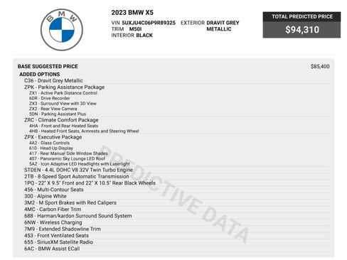 Used 2023 BMW X5 M50i w/ Executive Package AWD/4WD image 81