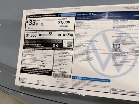 New 2026 Volkswagen Jetta Sport FWD image 40