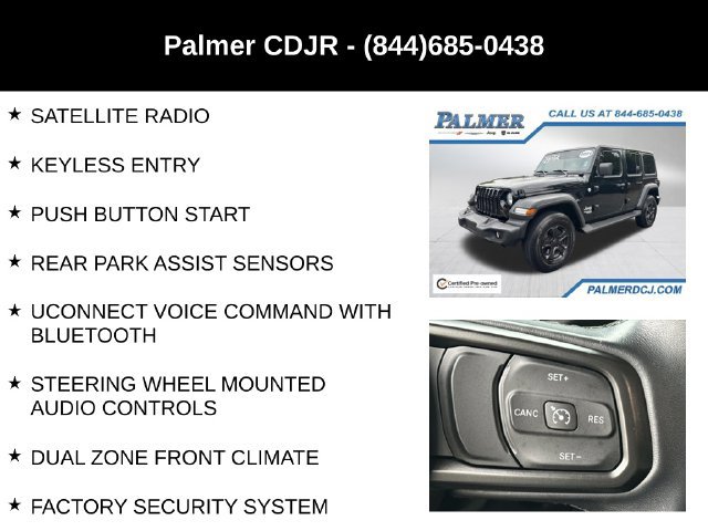 Certified 2021 Jeep Wrangler Unlimited Sport AWD/4WD image 12