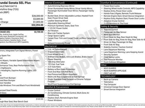 Certified 2021 Hyundai Sonata SEL Plus w/ Tech Package FWD image 31