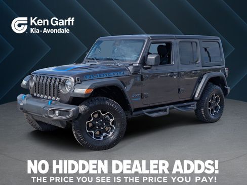 Used 2021 Jeep Wrangler Unlimited Rubicon 4xe w/ Cold Weather Group AWD/4WD image 1