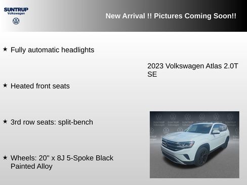 Used 2023 Volkswagen Atlas SE w/ Panoramic Sunroof Package AWD/4WD image 12