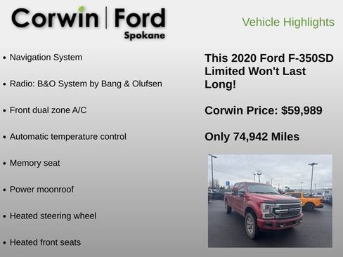 Used 2020 Ford F350 Limited image 12