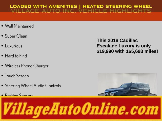 Used 2018 Cadillac Escalade Luxury AWD/4WD image 8