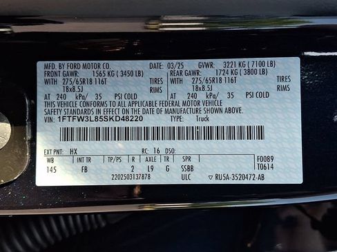 Used 2025 Ford F150 XLT w/ Equipment Group 302A MID AWD/4WD image 27