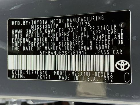 Certified 2025 Toyota Corolla LE FWD image 16