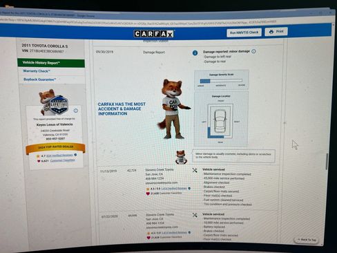 Used 2011 Toyota Corolla S image 19