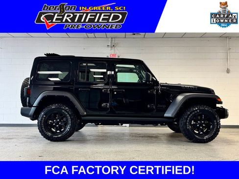 Certified 2022 Jeep Wrangler Unlimited Sport AWD/4WD image 1