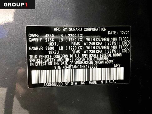 Certified 2022 Subaru Outback Limited image 36